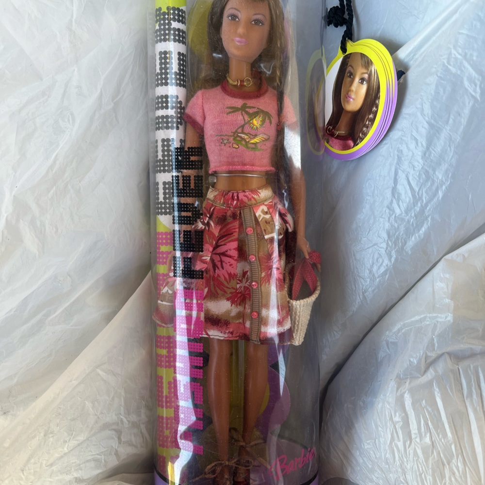 Barbie Tropical Vibes Doll with Pink and Brown Outfit
